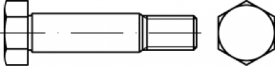 DIN 610 Pasbout met korte draad