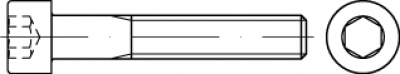 DIN 912 ISO 4762 Binnenzeskantbout hoge kop