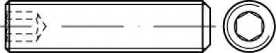 DIN 913 ISO 4026 Stelschroef met platte punt